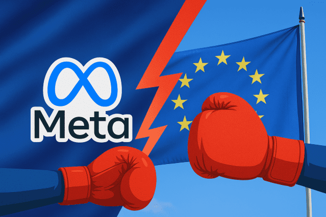 메타와 EU 대립 이미지 (제작=챗GPT)