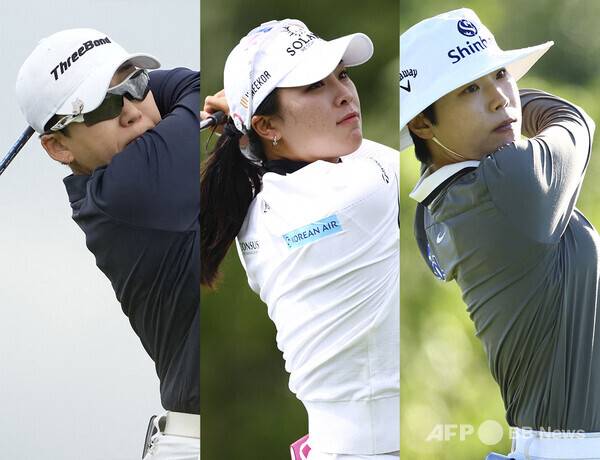 미국여자프로골프(LPGA) 투어와 일본여자프로골프(JLPGA) 투어가 공동 주관하는 2025년 토토재팬 클래식에 출전한 신지애, 윤이나, 이소미 프로. 사진제공=ⓒAFPBBNews = News1 (사진을 무단으로 사용하지 마십시오.)