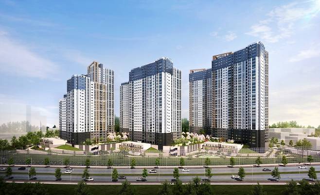 [아산탕정 동일하이빌 파크레인 투시도]