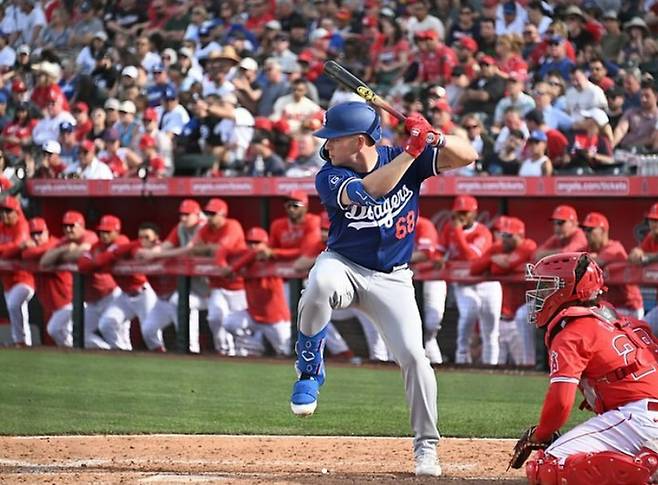 (차세대 홈런왕이란 평가를 받는 다저스 외야수 라이언 워드)