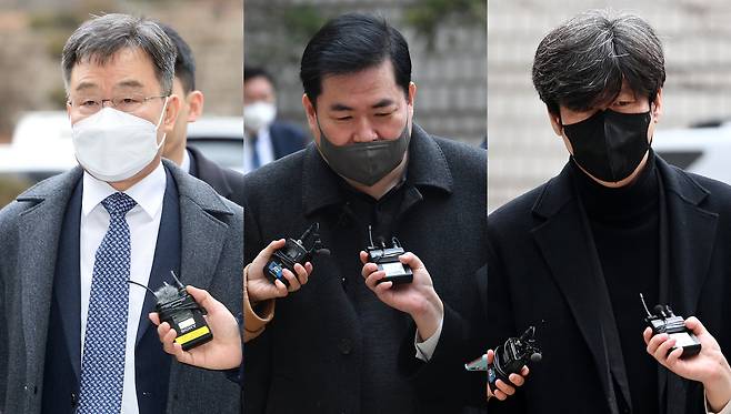 화천대유자산관리 대주주 김만배(왼쪽부터)씨, 유동규 전 성남도시개발공사 본부장, 남욱 변호사./뉴스1