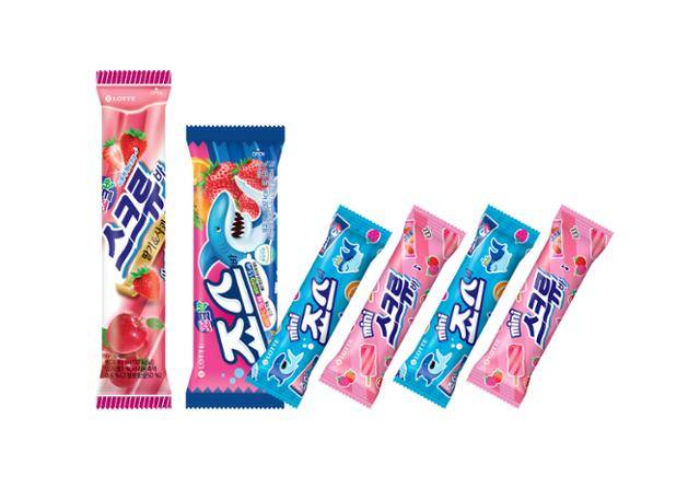 롯데웰푸드가 5월 선보인 죠스바와 스크류바의 미니 제품들. 롯데웰푸드 제공