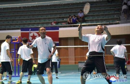 북한에서 배드민턴을 하는 모습 [연합뉴스 자료사진]