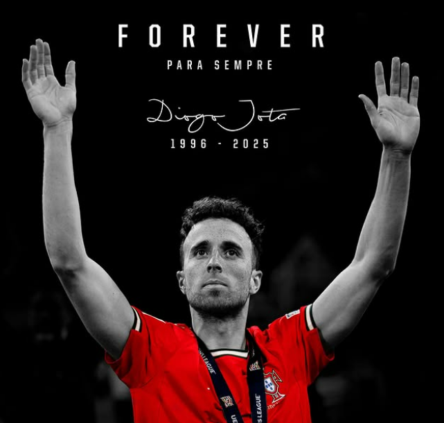 지난 7월 교통사고로 세상을 떠난 포르투갈 국가대표 디오구 조타. 포르투갈 축구 국가대표팀 제공