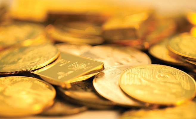 금 가격이 10월 중순 이래 하락세를 나타내고 있다. GETTYIMAGES