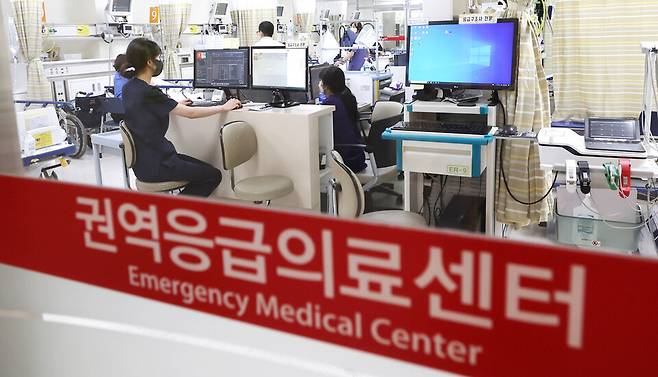 ▲&nbsp;지난 2024년 9월9일 인천 남동구 가천대 길병원 권역 응급 의료센터. /이재민 기자 leejm@incheonilbo.com