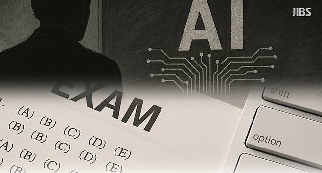 교육 현장에 들어온 AI. 그 활용을 둘러싼 제도 틀이 제대로 정비되지 않으면서, 논란이 일고 있다. (편집 이미지)