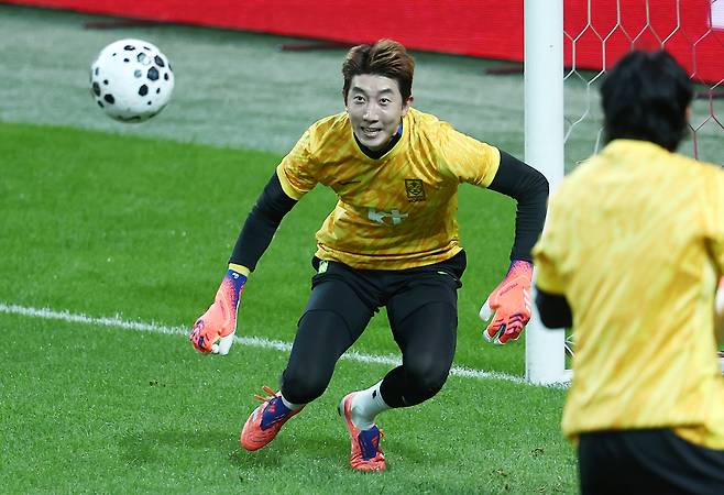 조현우가 지난달 A매치에 앞서 훈련하고 있다. 연합뉴스