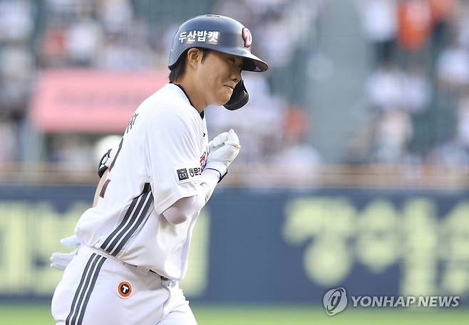 두산 베어스 신인 박준순. 연합뉴스