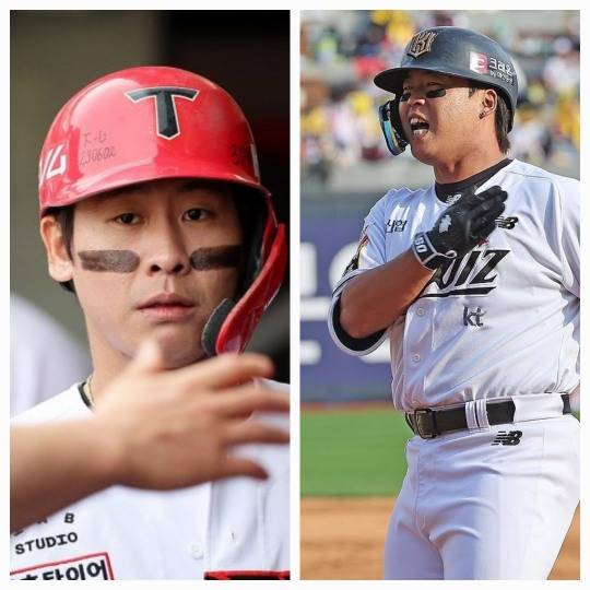 박찬호(왼쪽)와 강백호 / 사진=연합뉴스