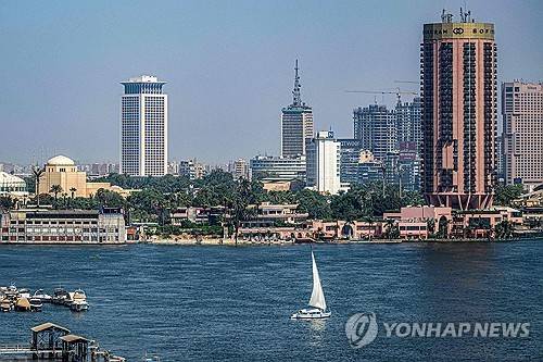 나일강을 낀 이집트 수도 카이로 [AFP 연합뉴스. 재판매 및 DB 금지]