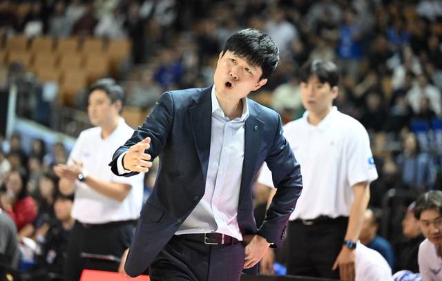 가스공사 강혁 감독. KBL 제공