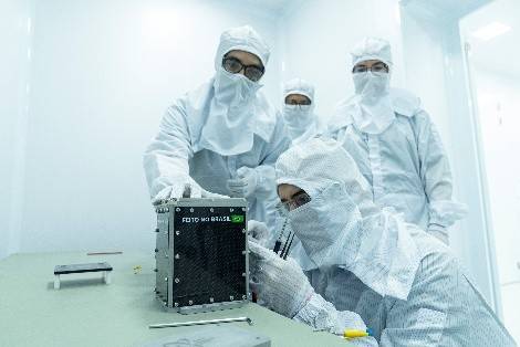 브라질 마라냥 연방대가 스타트업 및 국가기관과 협력 개발한 위성 2기. 이노스페이스 제공