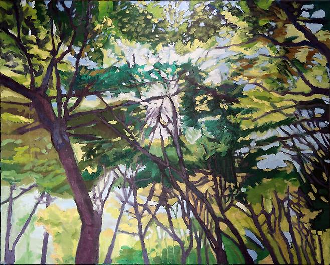 문승현 작가의 회화 작품 ‘아침’(2023). 문승현 작가 제공