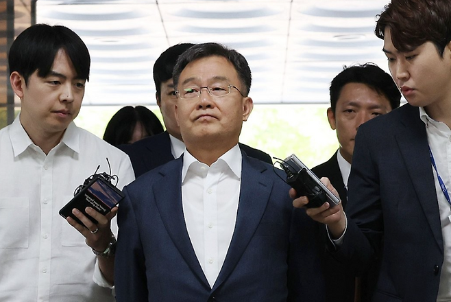 ▲ 지난해 6월 영장실질심사 출석하는 김만배 [연합뉴스]&nbsp;