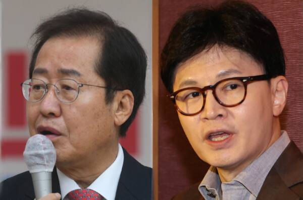 홍준표 전 대구시장(왼쪽)과 한동훈 전 국민의힘 대표. 경기일보DB·연합뉴스