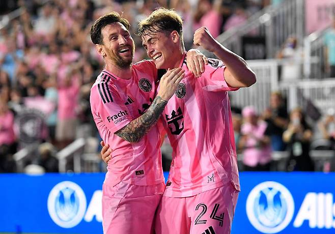 [포트 로더데일=AP/뉴시스] 미국 프로축구 메이저리그사커(MLS) 인터 마이애미의 리오넬 메시. 2025.11.08.