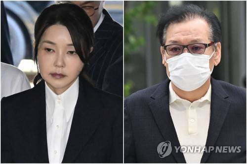 김건희 여사(왼쪽)와 '건진법사' 전성배 씨 [사진공동취재단 제공] 2025.8.12 [공동취재] 2025.8.18