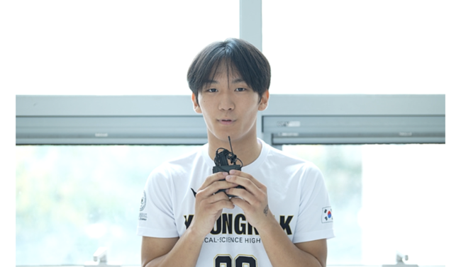 영락의료과학고 배구 남자부의 김은후 선수 인터뷰 영상 캡처