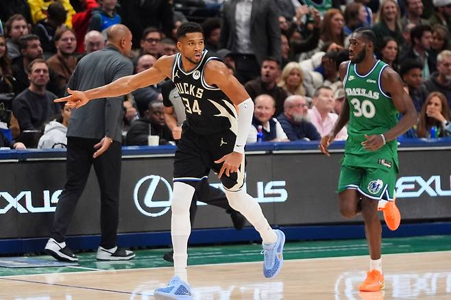 야니스 아데토쿤보.   댈러스 | AP연합뉴스