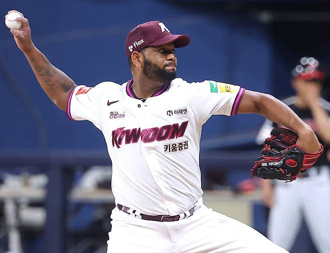 키움 라울 알칸타라. 연합뉴스