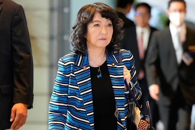 가타야마 사츠키 일본 재무부 장관은 최근 배당소득 등 금융소득 과세를 강화할 뜻을 내비쳤다. [사진 | 뉴시스]