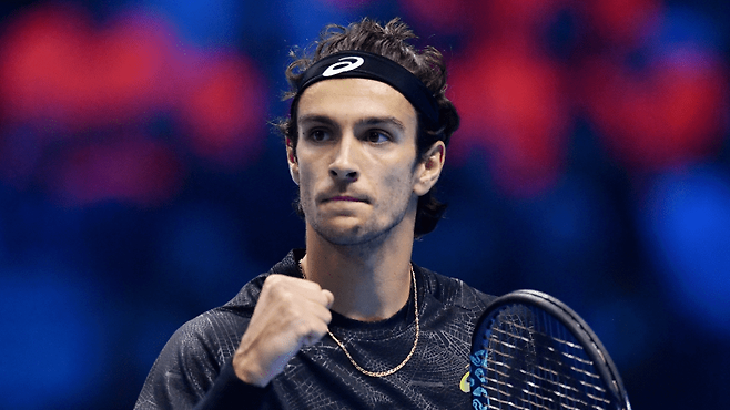 2025 ATP 파이널스에서 첫 승리를 기록한 무세티. ATP