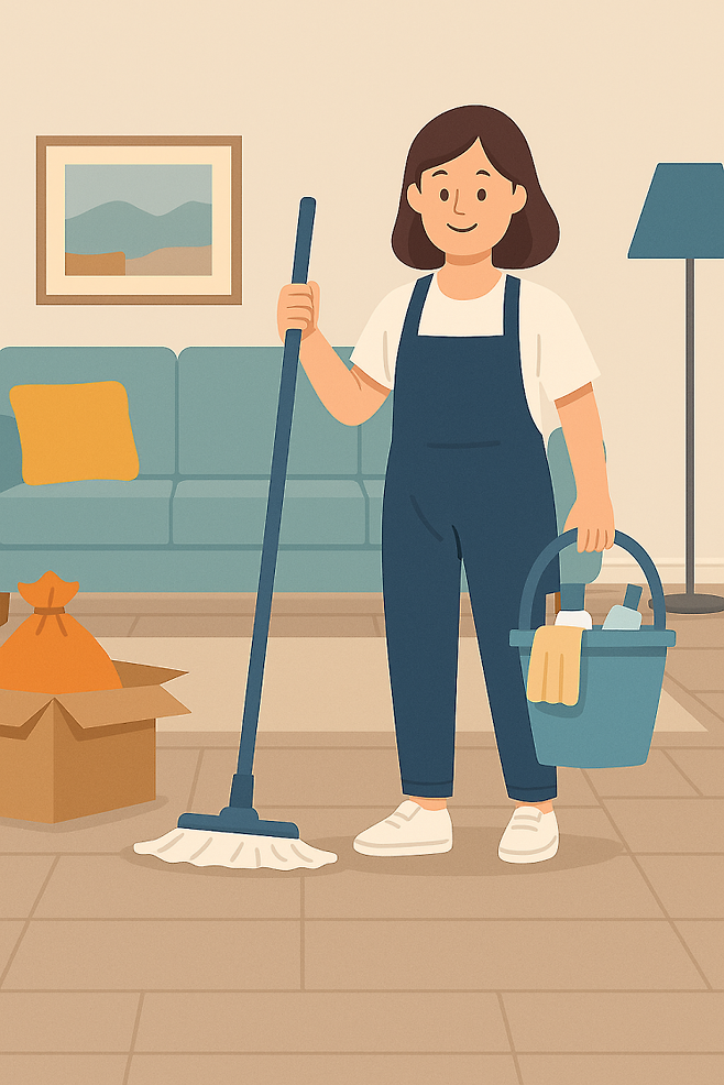 청소 의뢰하는 2030 관련 이미지. 챗GPT