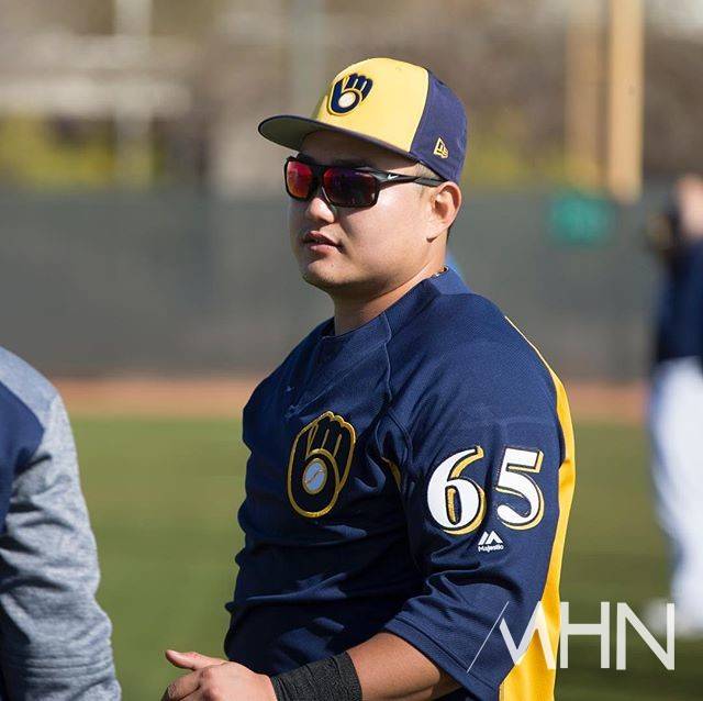 (지난 2018년 밀워키 시절의 최지만)