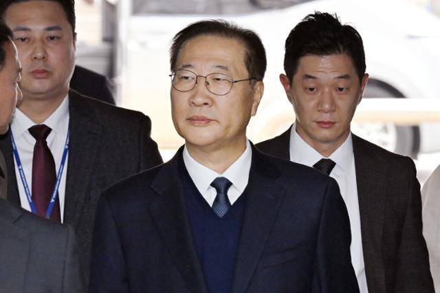 박성재 전 법무부 장관이 13일 서울 서초구 서울중앙지법에서 열린 구속 전 피의자 심문(영장실질심사)에 출석하고 있다. 민경석 기자