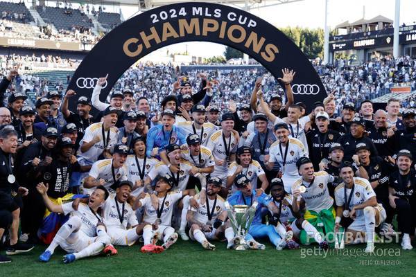 2024 MLS컵 우승팀 LA갤럭시. 게티이미지코리아
