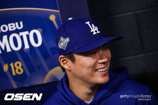 [사진] LA 다저스 야마모토 요시노부. ⓒGettyimages(무단전재 및 재배포 금지)