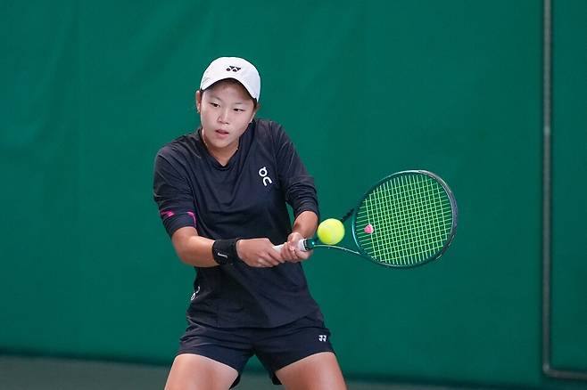 여자 18세부 단식 결승에 오른 최정인(사진/김도원 기자)