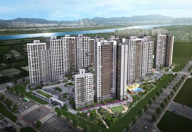 김포시 사우동 '풍무역세권 수자인 그라센트 1차' 조감도. BS한양