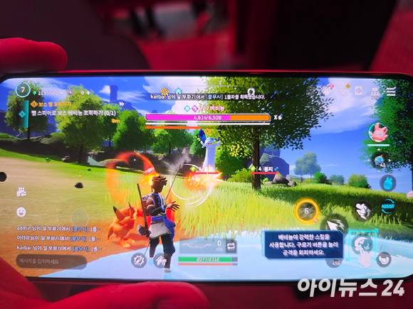 크래프톤 '팰월드 모바일' 지스타 2025 시연버전 스크린샷. [사진=박정민 기자]