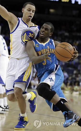 ▲나이키의 후원을 받던 시절 스테픈 커리(2013년)