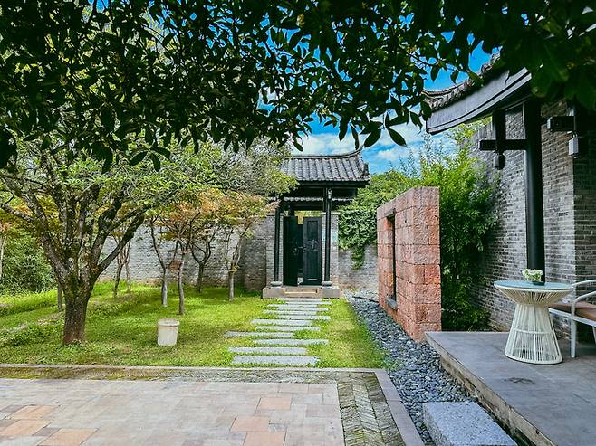 반얀트리 객실에서 바라본 중정  / 사진=권효정 여행+ 기자