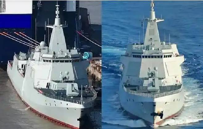 [서울=뉴시스] 중국 055급 구축함.(출처: 바이두) 2025.11.15.  *재판매 및 DB 금지