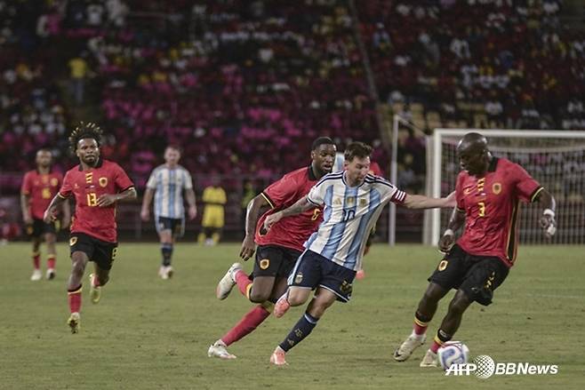 리오넬 메시의 경기 모습. /AFPBBNews=뉴스1