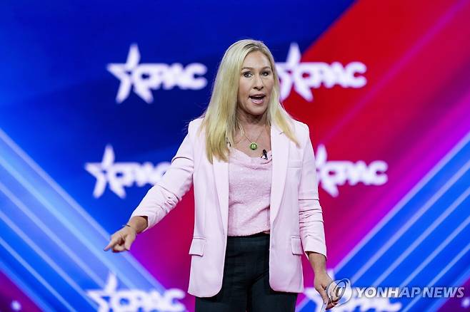 미국 마조리 테일러 그린(공화·조지아) 하원의원 [EPA 연합뉴스 자료사진. 재배포 및 DB 금지]