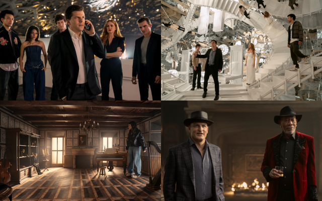 '나우 유 씨 미3'는 돌아온 '포 호스맨'과 신예 마술사들의 신선한 케미부터 한층 더 화려해진 세트와 업그레이드된 스케일로 관객들을 사로잡고 있다. /롯데엔터테인먼트