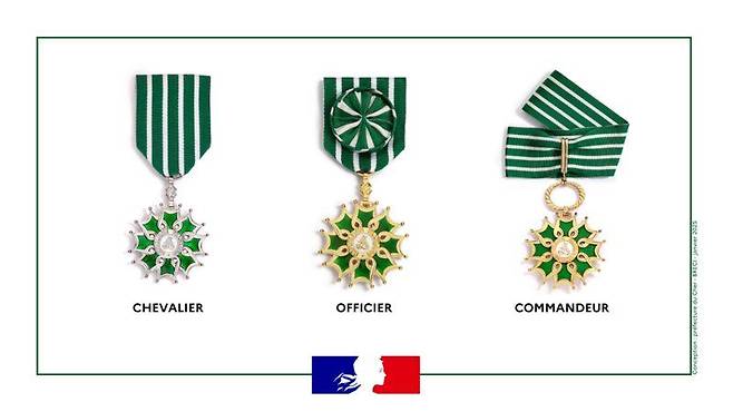 등급별 문화예술공로훈장. /사진=프랑스 문화부 홈페이지