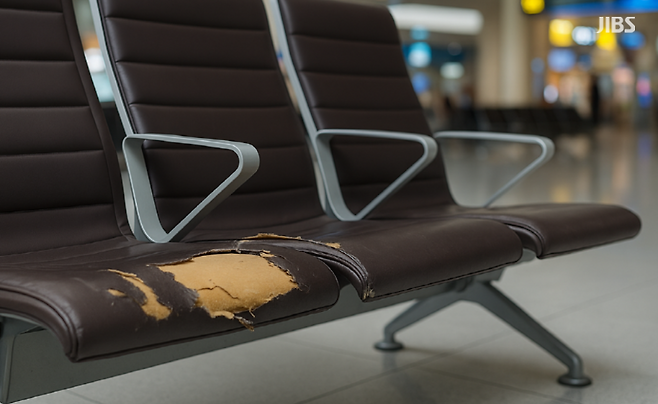 관리의 빈틈이 남긴 결과. 수익에는 민감하지만 기본 시설 관리엔 느슨한 현실을 상징적으로 편집한 이미지.