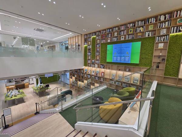 구리시립갈매도서관 내 환경특화존. 도서관제공