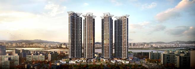 대교아파트 재건축(래미안 와이츠) 투시도 [삼성물산 건설부문]