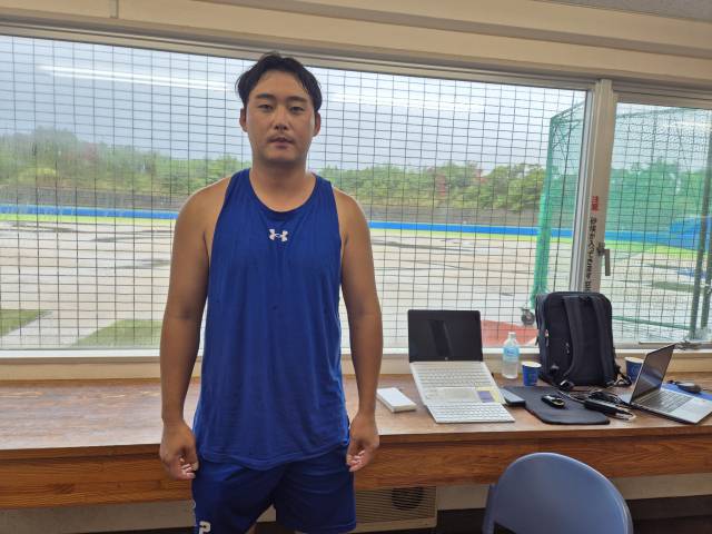 삼성 라이온즈의 포수 김재성. 채정민 기자