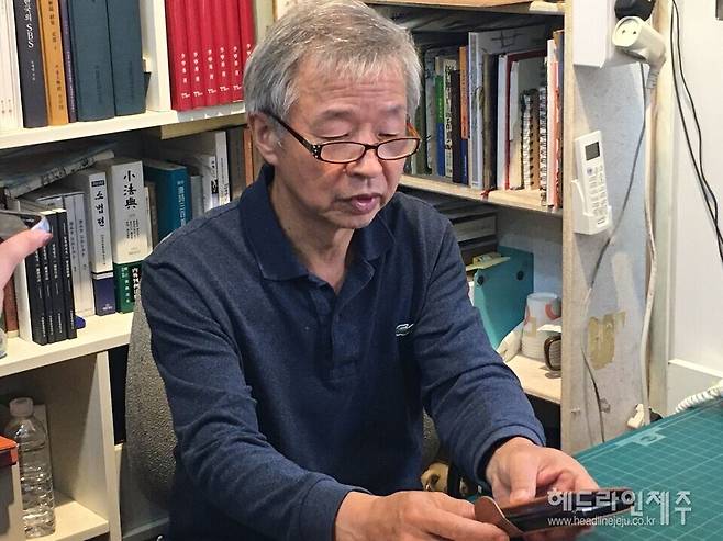 책밭서점 김창삼 대표. (사진=손어진.송연주.조은주)