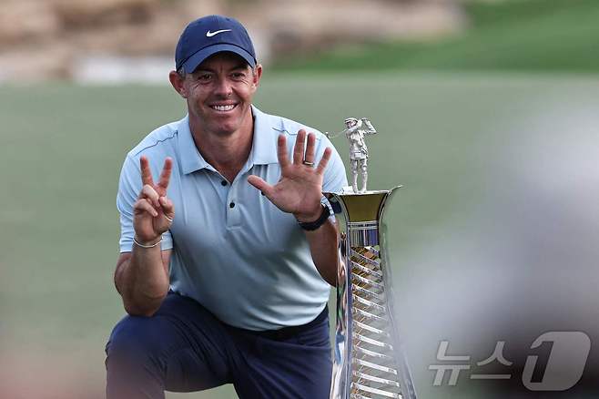 통산 7회 DP 월드투어 올해의 선수를 차지한 로리 매킬로이. ⓒ AFP=뉴스1