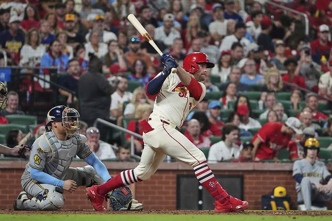 다저스의 트레이드 영입 후보로 떠오르고 있는 세인트루이스 카디널스 브렌던 도노반. AP연합뉴스