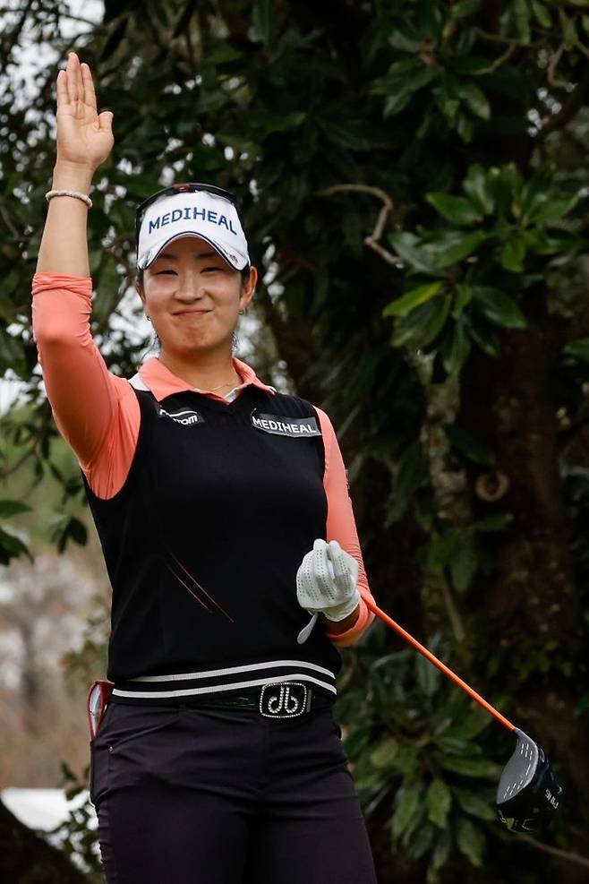 메디힐과 계약 후 일주일 만에 LPGA 투어 개막전 우승 따낸 김아림. ⓒ AP=뉴시스